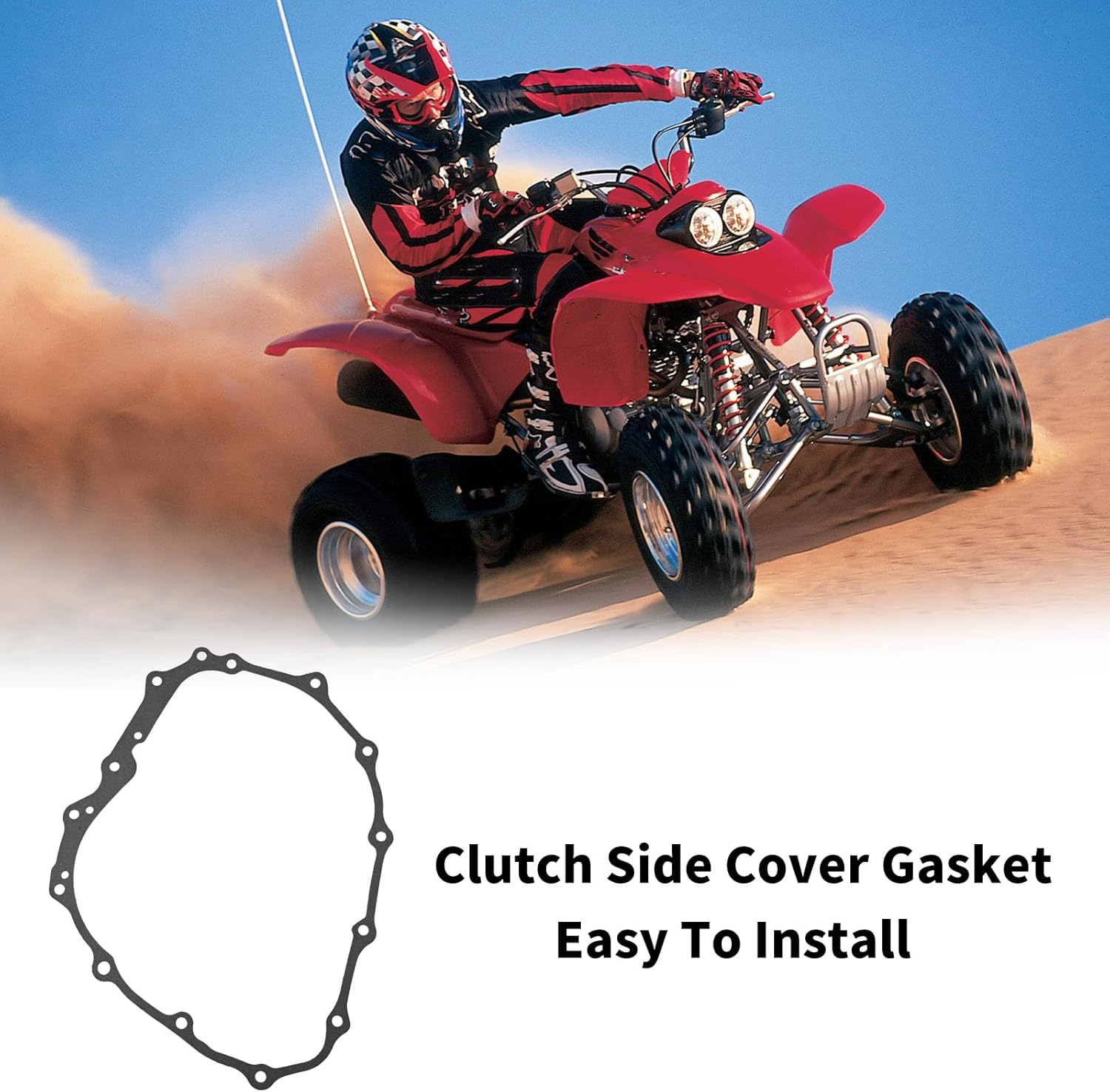 Clutch Side Cover Gasket Replacement for Honda TRX 400EX TRX 400 EX 1999-2014 Sportrax DCR-GE89 image number 2