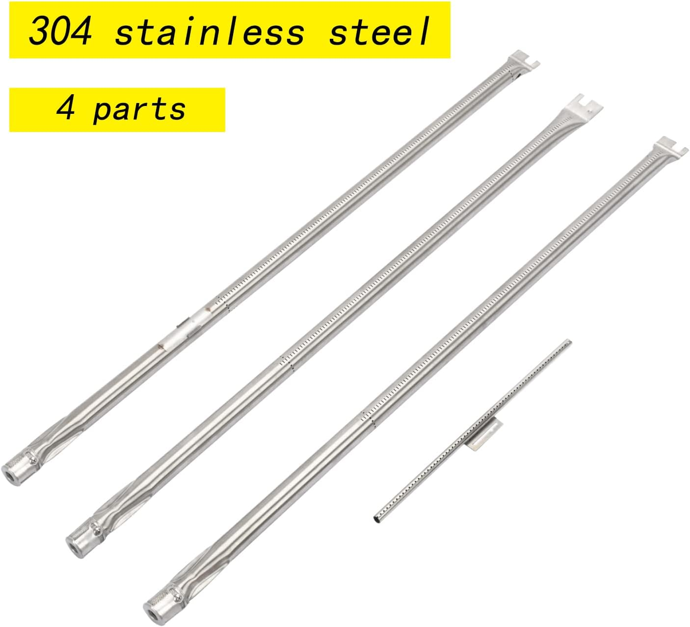 Leship 34 1/4 Inch Burner Tube Set Replace for Weber 67722 67820 Genesis 300 Series E310 E320 EP310 EP320 S310 S320 Gas Grills (2007-2010) with Side Control Knobs (304 Stainless Steel) image number 5