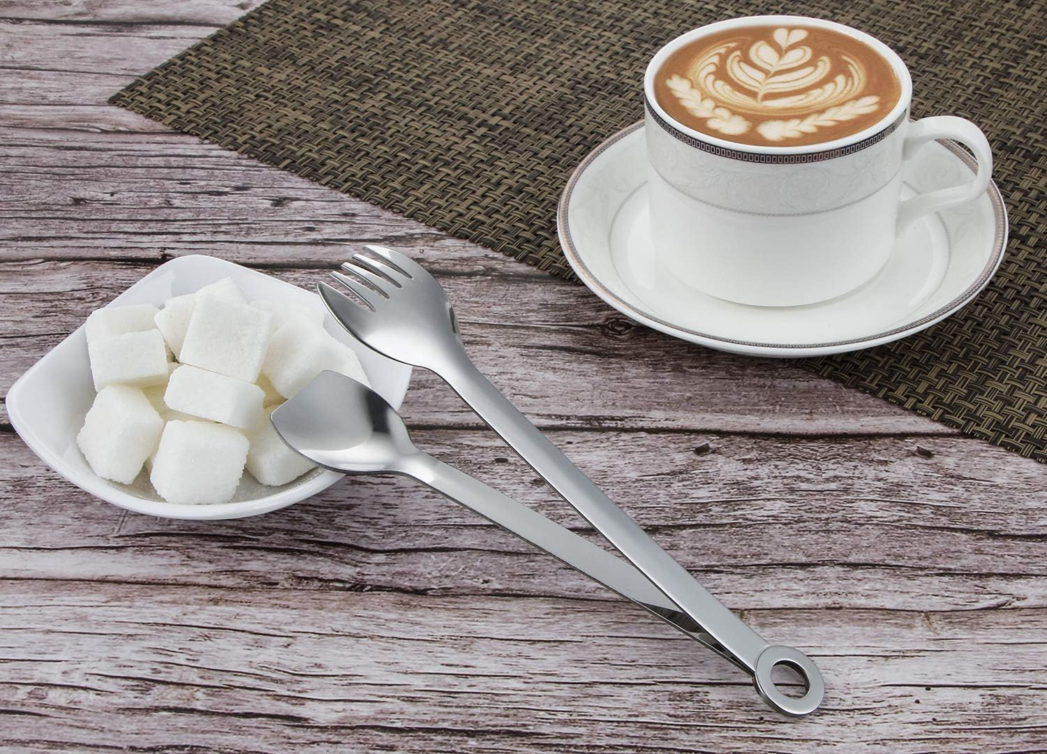 MSY BIGSUNNY Premium Stainless Steel Small Serving Tongs - 6 Inches, Set of 4 image number 6