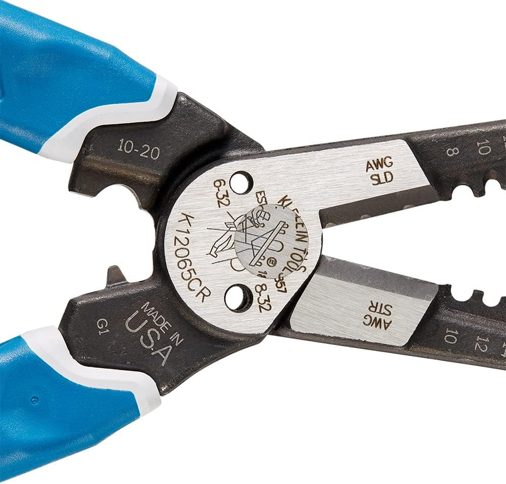 Klein Tools A-K12065CR Klein-Kurve Heavy-Duty Wire Stripper, 8-20 AWG image number 3