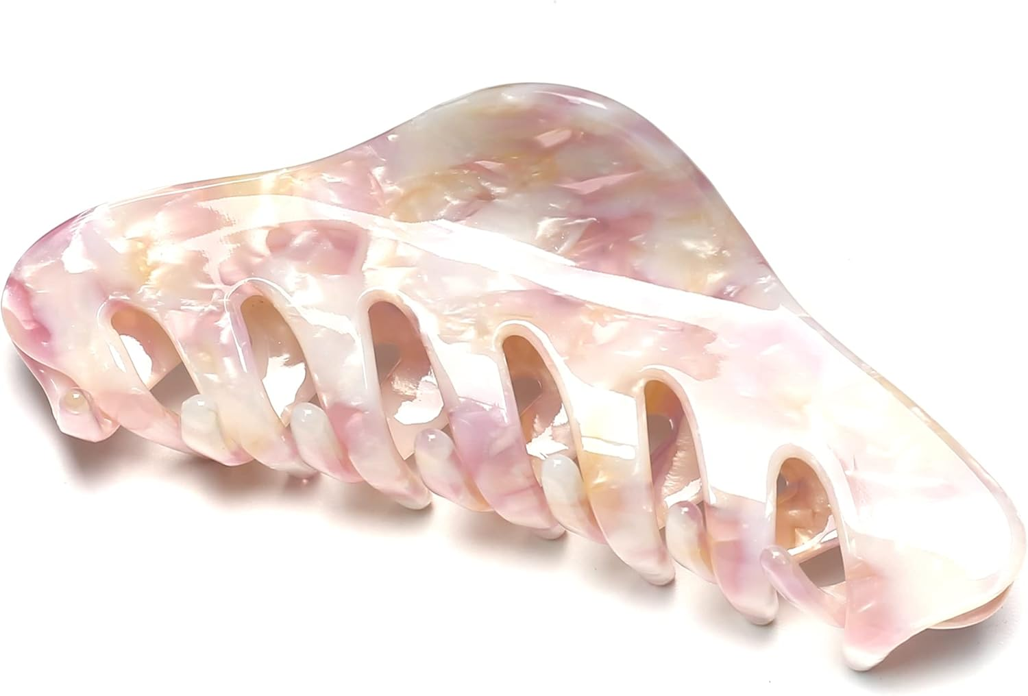 Qingoo Large Acetate Hair Clip Beautiful Women'S Hair Clip Headpiece Elegant Hair Accessory (Wine Red)