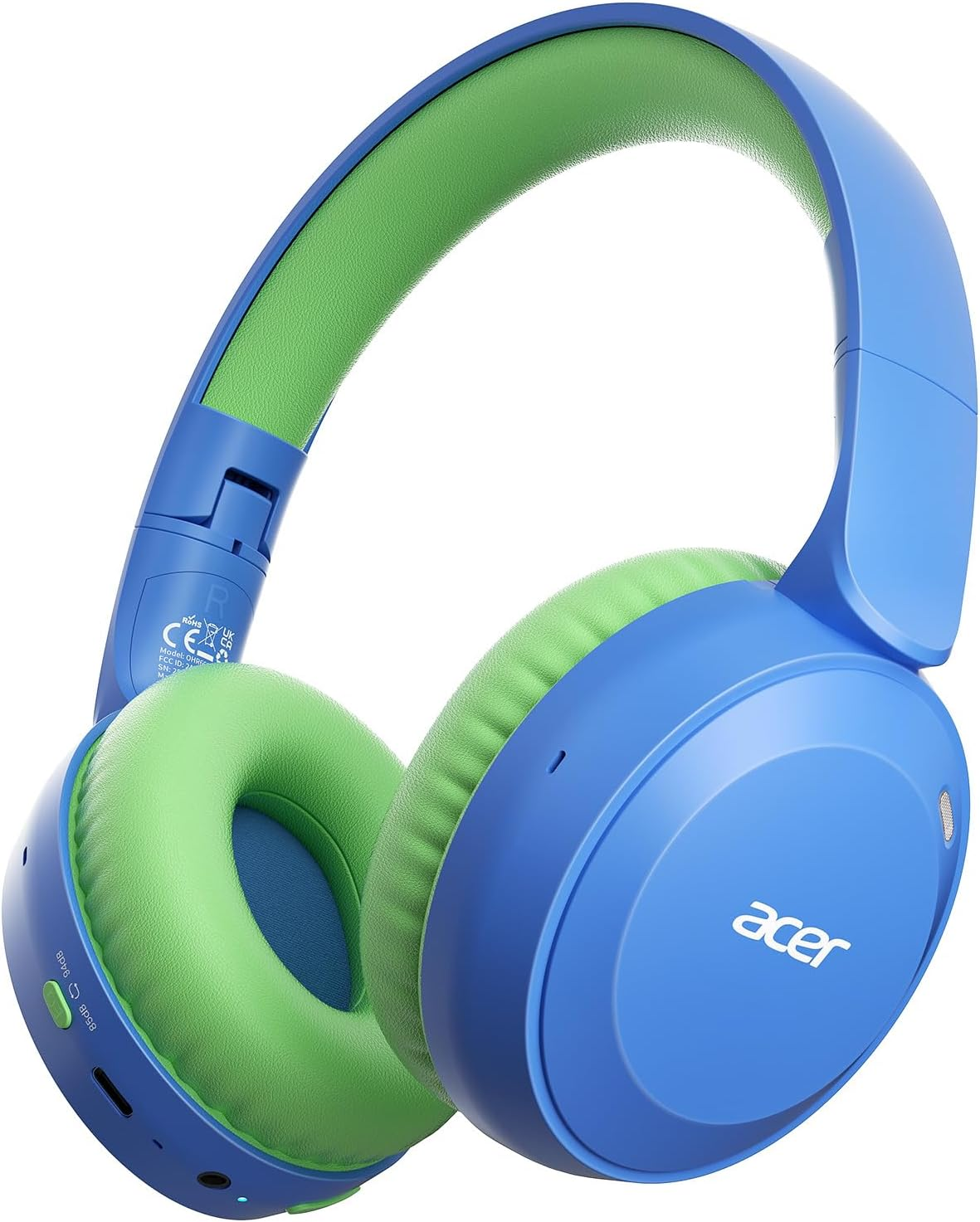 Acer OHR668 Kids Bluetooth Headphones - Blue Red