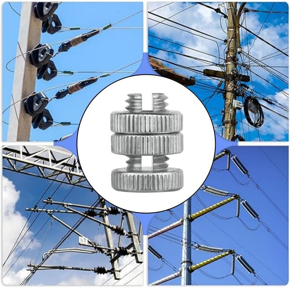 10 Pieces Split Bolt Joint Clamp,Wire Connector, Line Tap Clamp,Aluminium Alloy Electrical Fence Connector for Multiple Electric Fence,Wire Clamp (10)