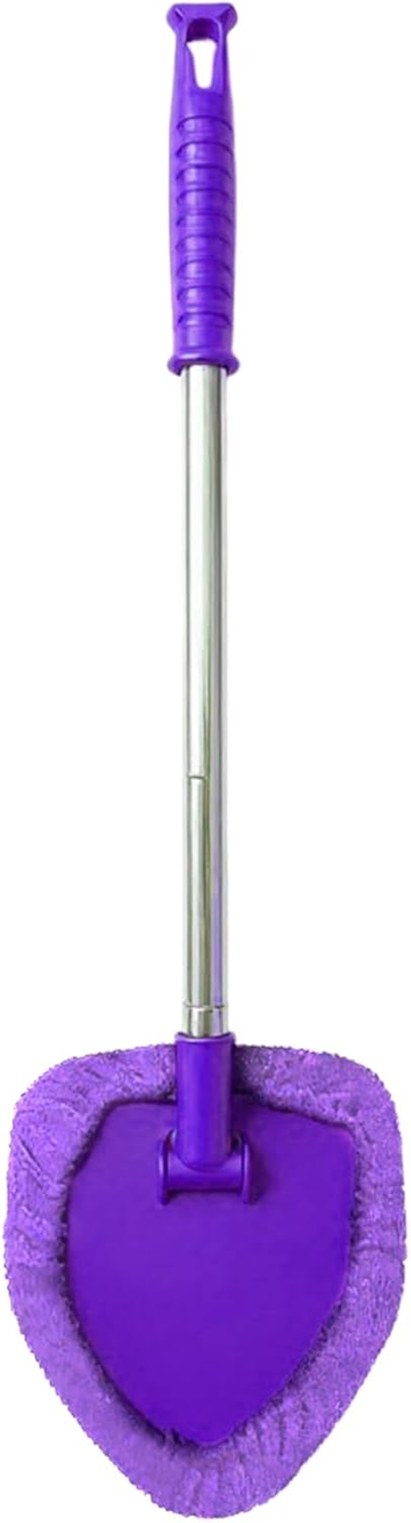 Windshield Cleaner inside - Soft Non Slip Compact Wiping Tool | Car Windshield Cleaner Tool - for Automotive Vehicle Trunk Home Indoor Garage Outdoor Father Friend - Purple image number 6