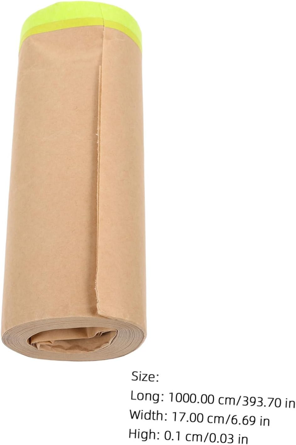 TEHAUX Kraft Paper Masking Film for Painting Masking Covering Paper for Car Furniture Protection Self-Adhesive for Spray Paint image number 3