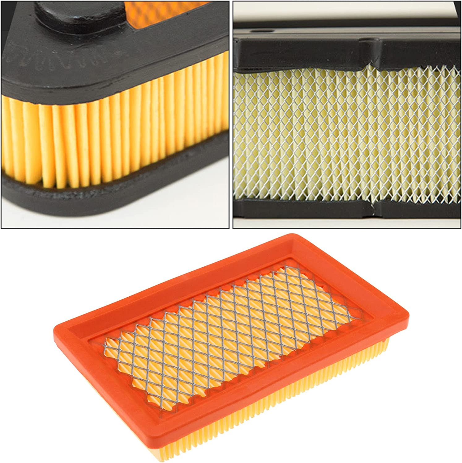 2X Mower Air Filter Replacement 17211-ZG9-M00 MTD 751-10298 MTD 951-10298 Compatible with Honda GVX140 HR215K1 HRB215 HRB215K1 Lawn Mower Air Cleaner image number 1