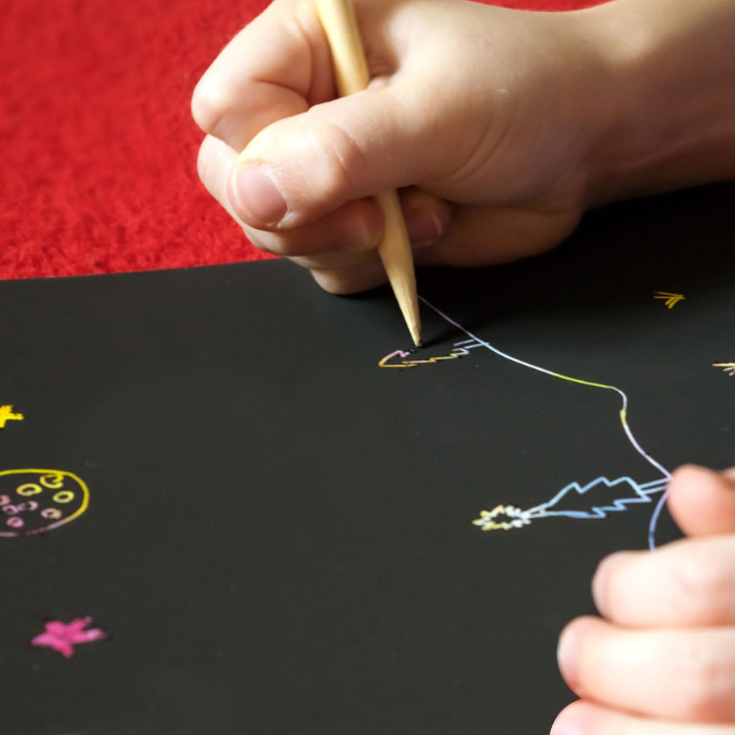 50 Sheets Black Kraft Cardstock Paper A4 for DIY Projects and Crafts, Thick 230Gsm Black Cardstock Paper Bulk for Printing Drawing Invitation Making, Laser and Inkjet Printer Paper, 8.3X11.7 Inches image number 7