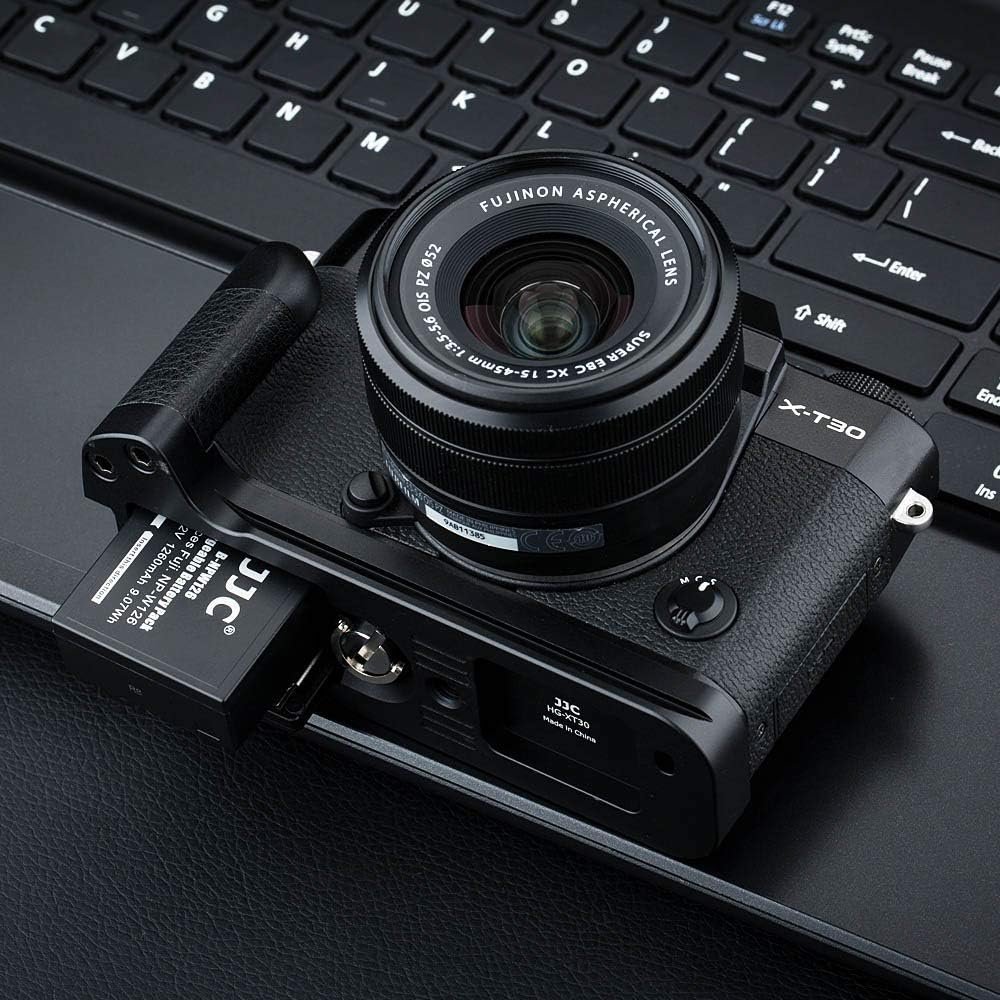 JJC Metal Hand Grip Quick Release Plate L Bracket Holder for Fujifilm X-T30II X-T30 X-T20 X-T10 Replaces Fuji MHG-XT10 Handgrip - [2019 September New & Improved Version] image number 5