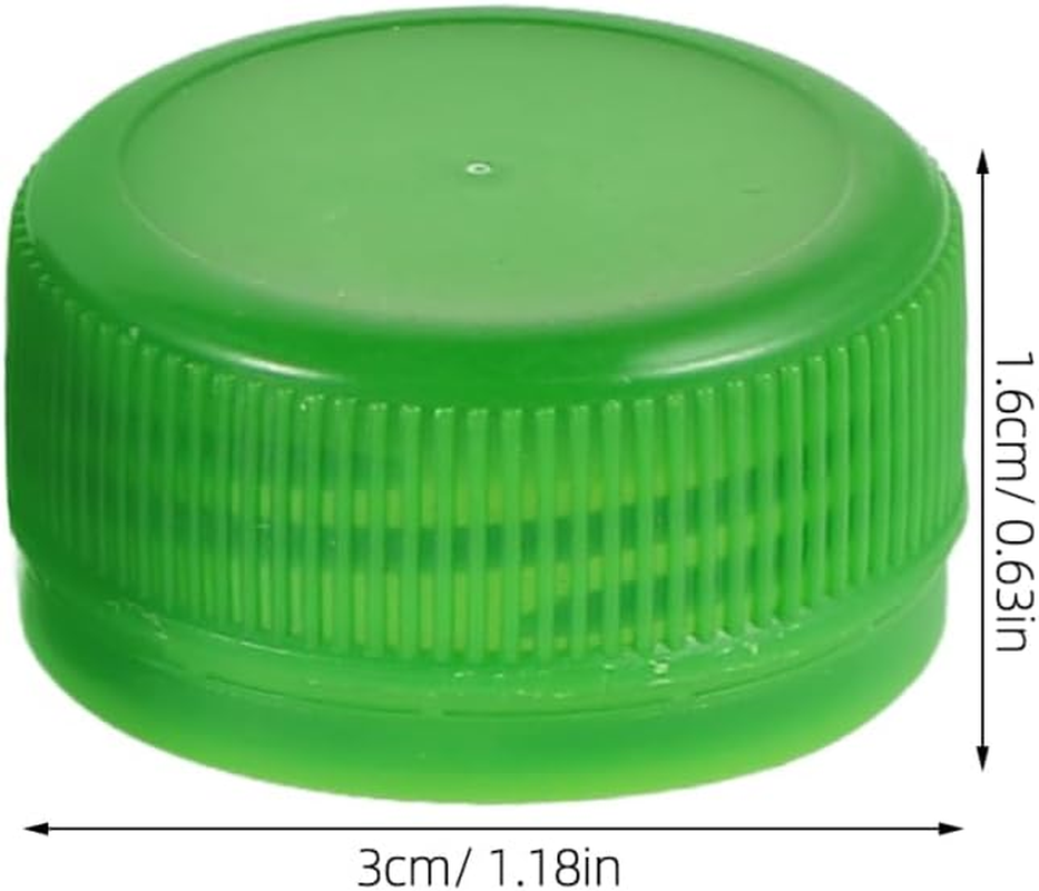 Sewroro 50Pcs Plastic Bottle Caps, Mixed Color Bottle Caps Plastic Colorful Bottle Lids Caps for DIY Craft image number 5