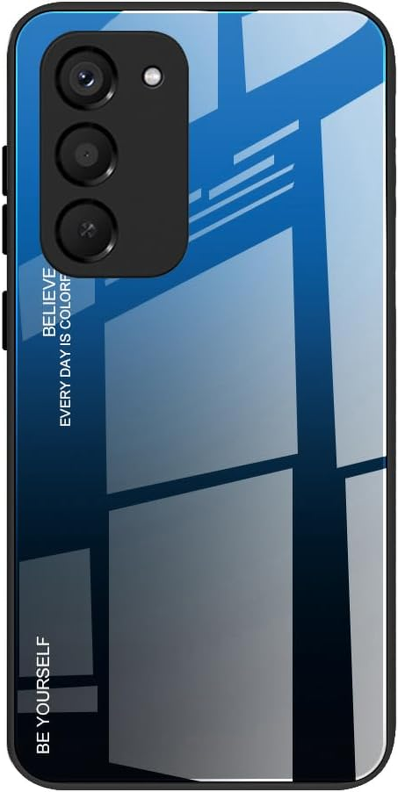 DEDUX Case for Xiaomi Redmi 15 5G Mobile Phone Case, Gradient Glass and TPU Protective Case Cover for Xiaomi Redmi 15 5G (Blue/Black) image number 6