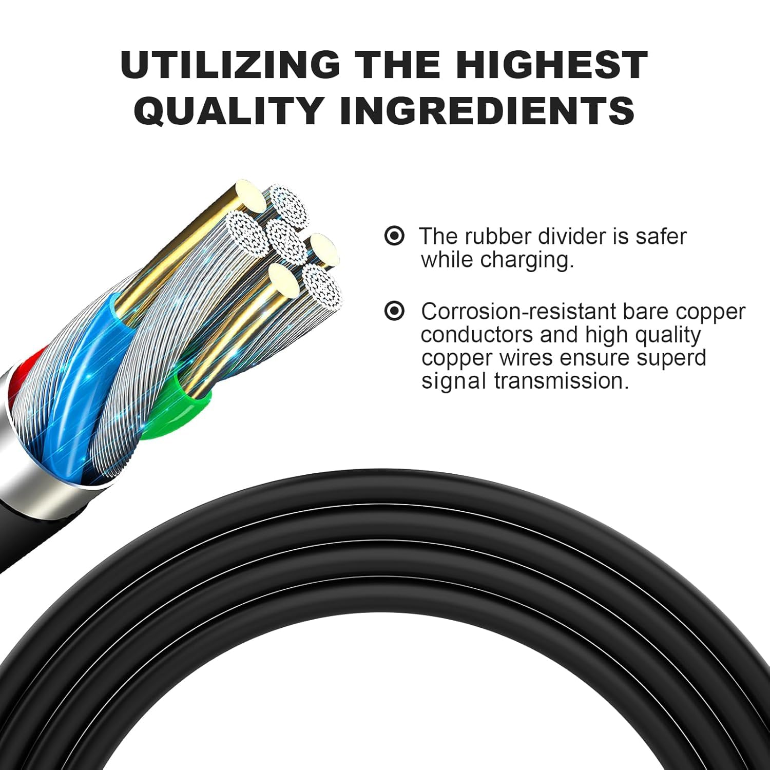 10FT Micro USB Power Cord Compatible with Amazon Fire TV Stick, Fire TV Cube &ndash; Extra Long Charger Cable for Streaming Media Player image number 5