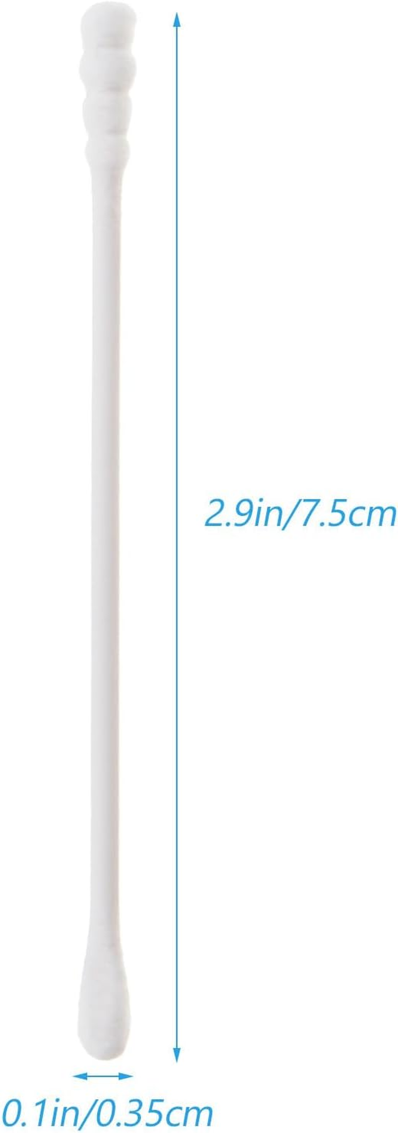 400PCS Cotton Swabs, Cotton Buds Swabs Cleaner Double round Cotton Tip Cleaning Swabs with Paper Stick for Cleaning Ear Nose Nose Swabs Makeup Chidren Ear Nose Cotton Sticks image number 6