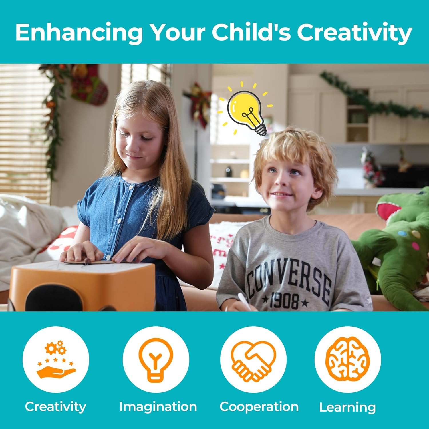 BEAVERBOT Cardboard Cutter for Kids, Safe DIY Cardboard Construction Tool Kit, Educational Craft Toy for 3+ Boys and Girls, Perfect for Creativity Projects 3D Models image number 2