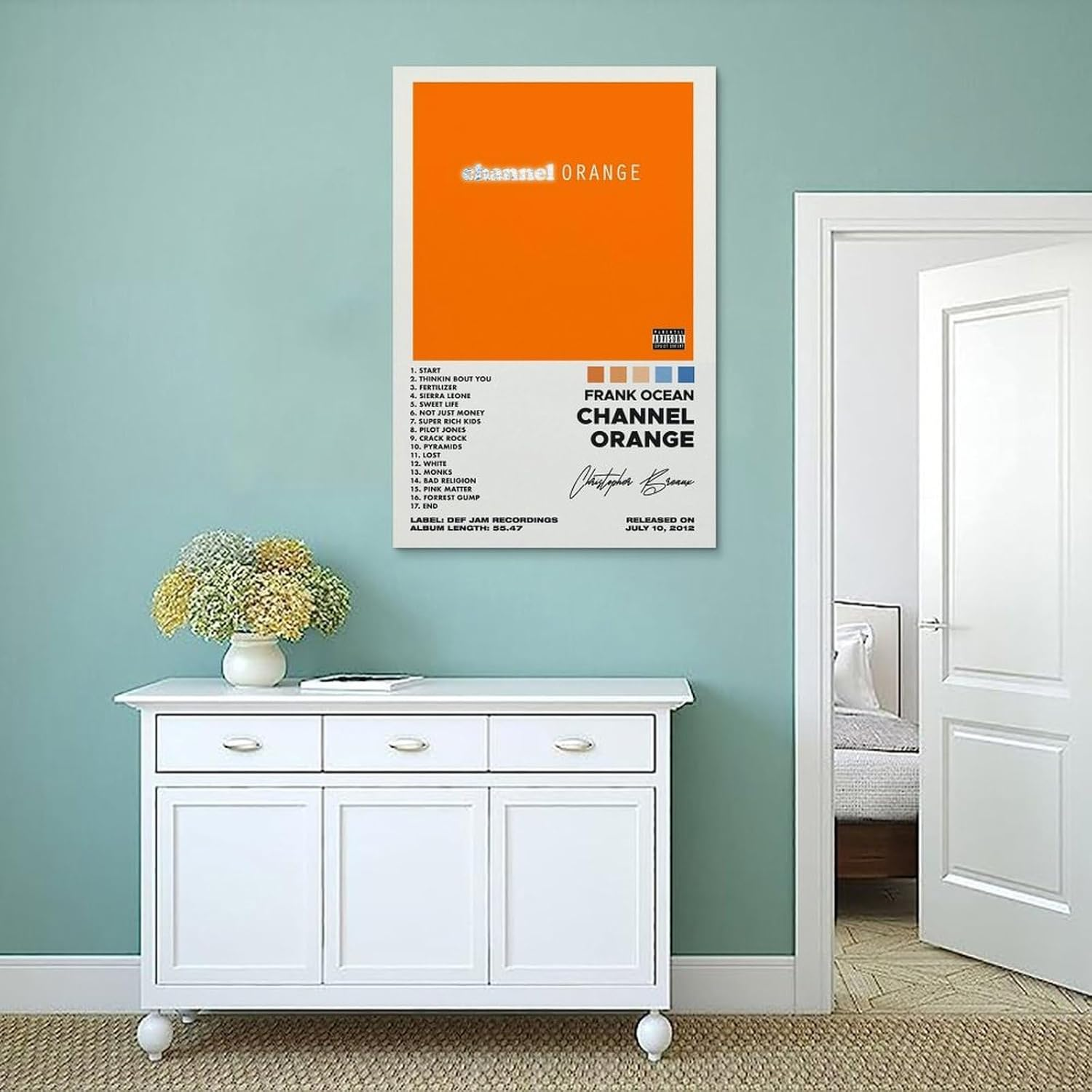 Music Posters for Room Aesthetic 90S Frank Ocean Channel Orangemusic Posters for Room Aesthetic 90S Frank Ocean Channel Orange Poster Canvas Painting Wall Art Picture Home Decor Print for Bedroom Livi image number 4