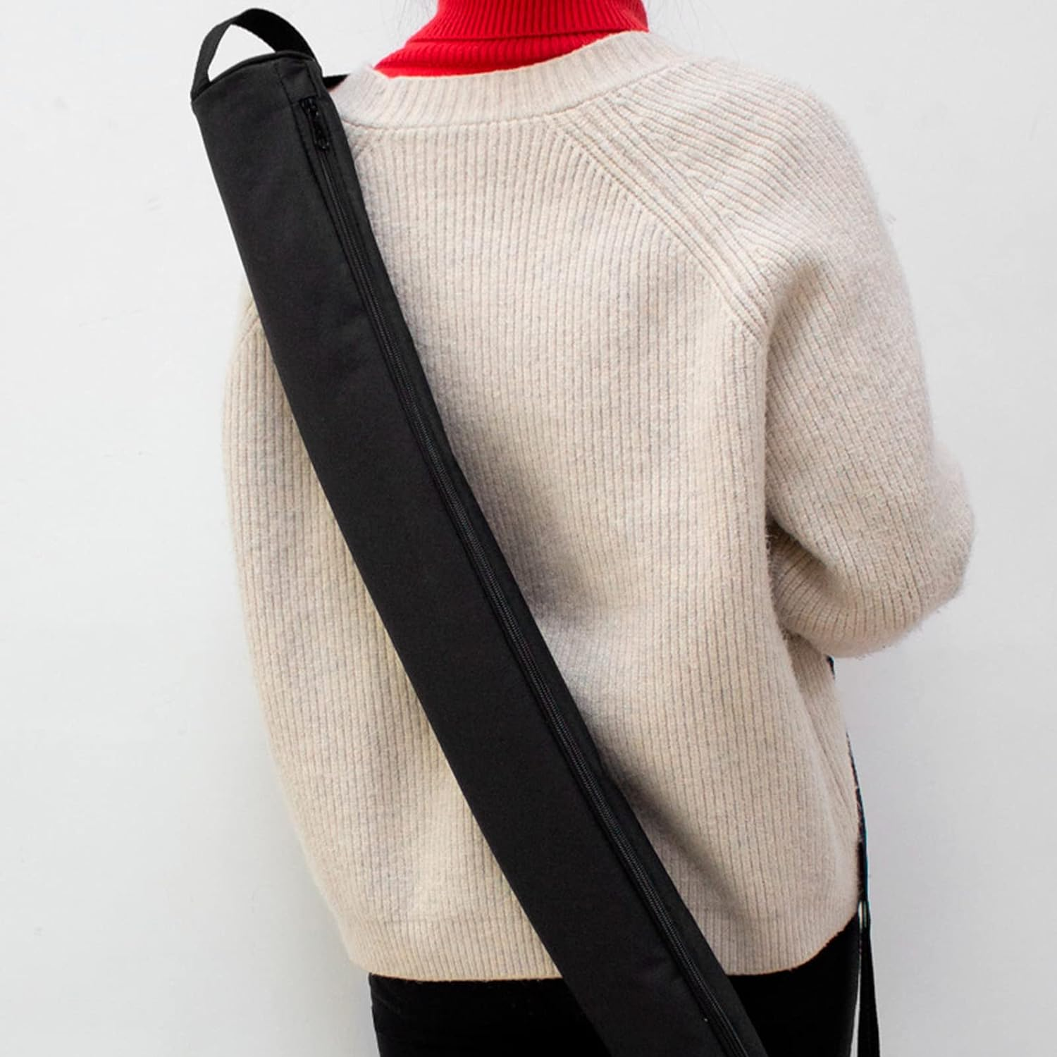 Golf Beer Cooler Sleeve, Golf Cooler Bag 2.3L Oxford Cloth Adjustable Shoulder Strap for Party (Black) image number 2