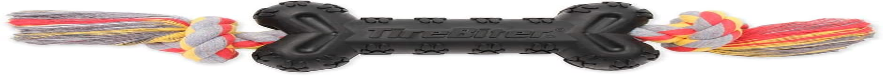 Mammoth Tirebiterii with Cotton-Poly Rope &ndash; Natural Rubber Dog Toys for Extreme Chewers &ndash; Dog Toys for Extra Long Interactive Play &ndash; Aggressive Chewer Toys for Medium - Large Dogs - Large 6&rdquo; image number 4