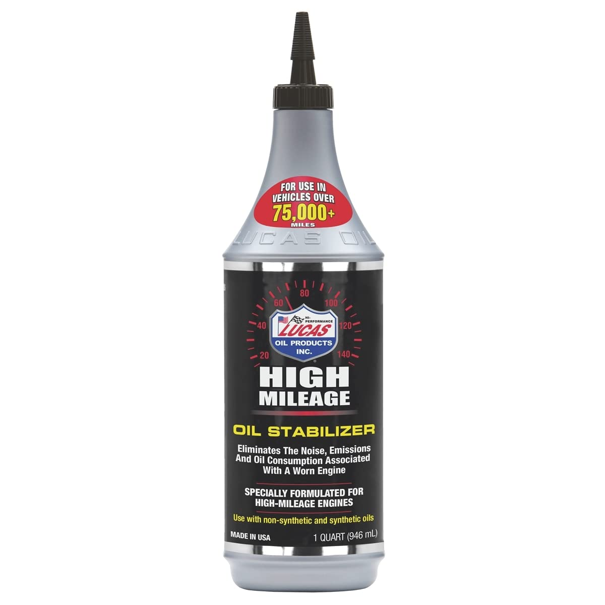 LUCAS OIL 10118 1 Quart High Mileage Oil Stabilizer