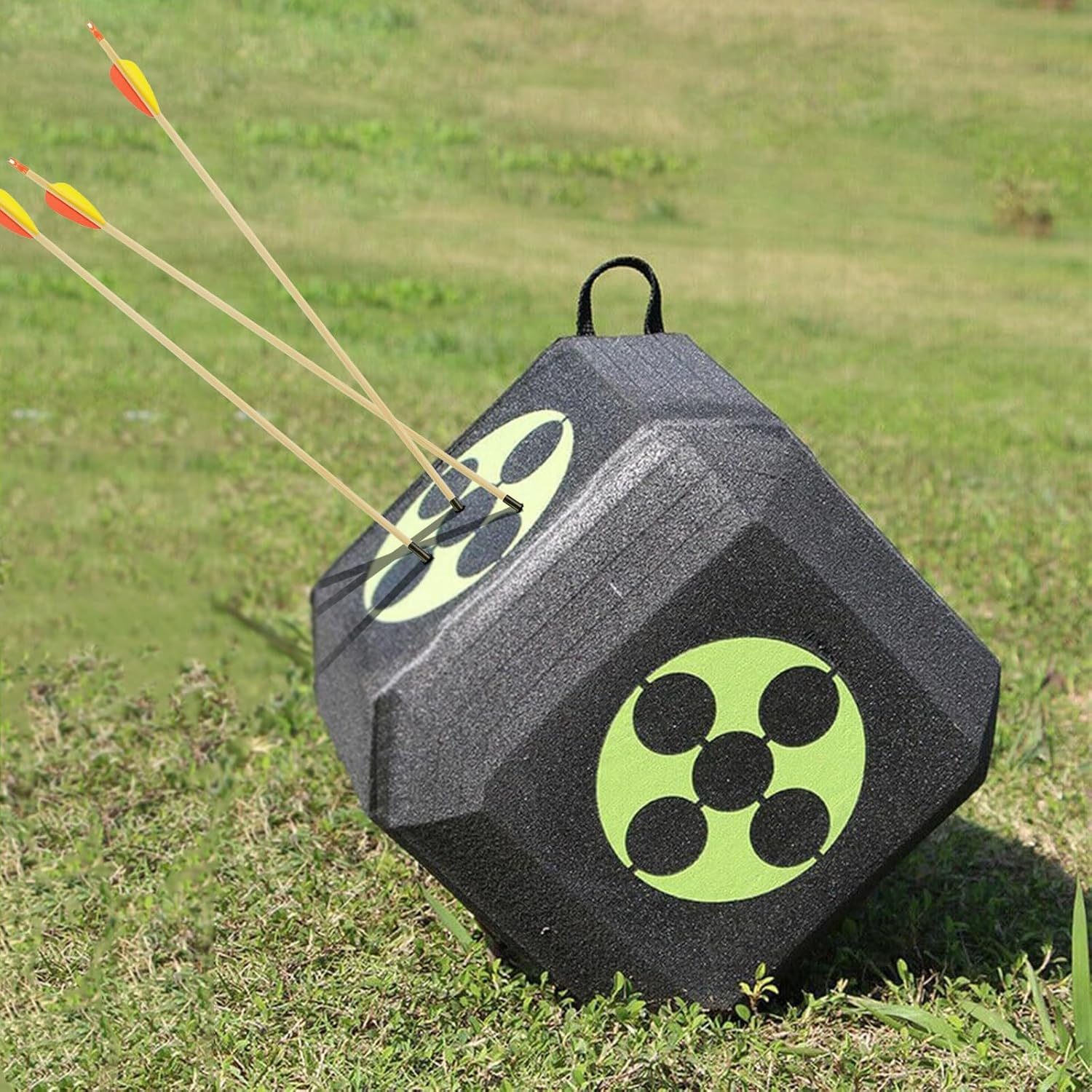 Youngly 3D Archery Target High Density Polyhedral Self Healing Foam Cube Target Shooting image number 1
