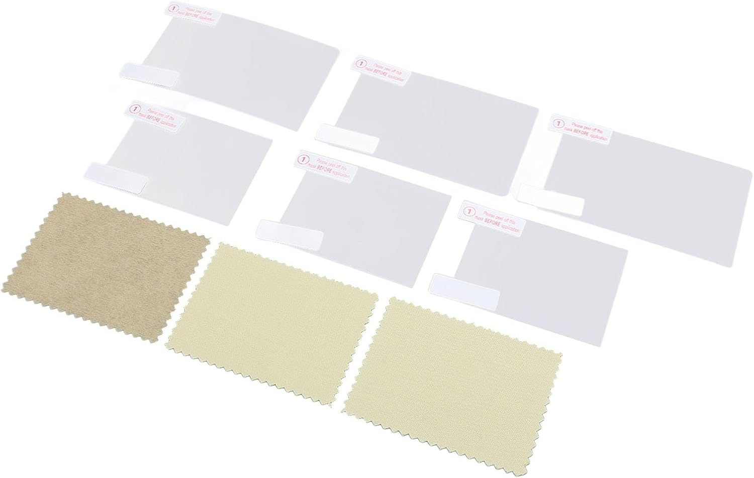 Screen Protector for New 3DS Console Handheld System, 3 Sets, 9H Tempered Glass, Anti-Scratch, Transparent HD Clear, Game Machine Screen Film