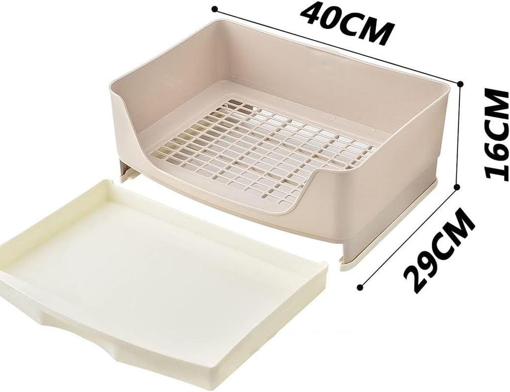 Large Rabbit Litter Box with Drawer, Bunny Toilet & Potty Corner, Pet Training Toilet for Adult Rabbits, Guinea Pigs, Chinchillas, Ferrets & Small Animals image number 1