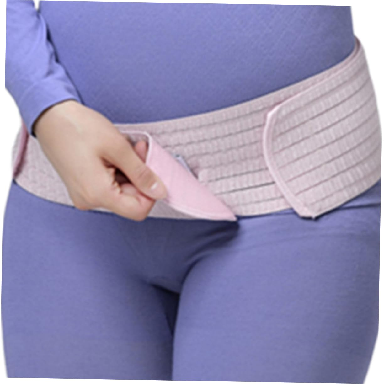 PLAFOPE Pregnancy Protector Abdomen Support Belt Waist Care Postpartum Pelvic Abdominal Band Corset Belt for Relief from Pregnancy Aches image number 6