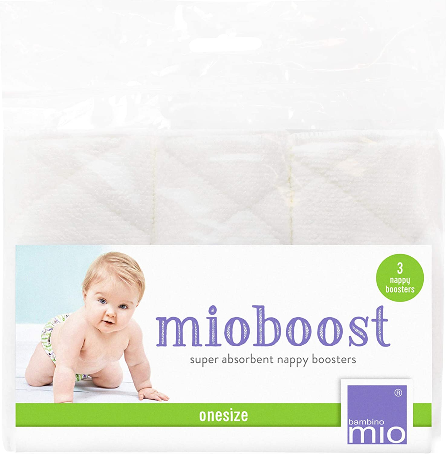 Bambino Mio, Mioboost Classic Flat Nappy Insert to Maximise Absorbency image number 1