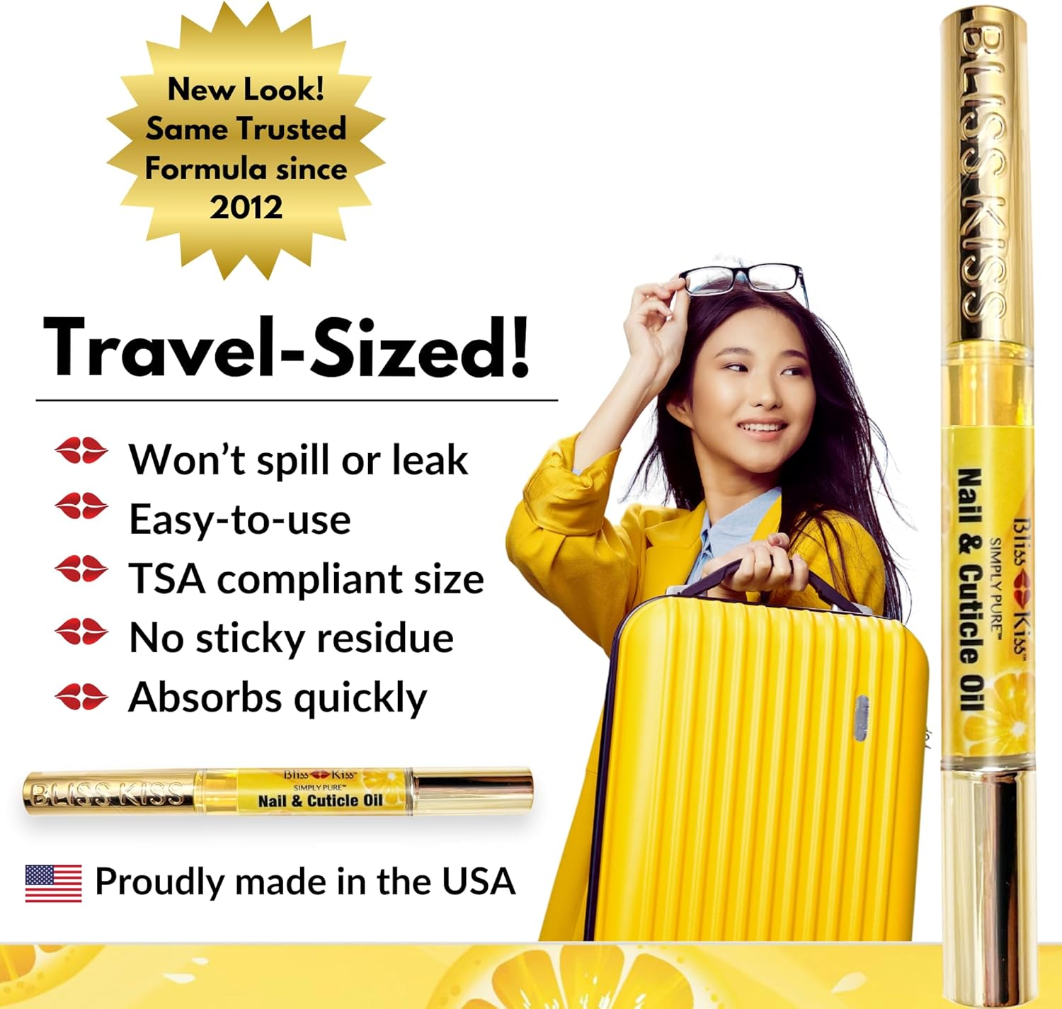 (Crisp) - Bliss Kiss Pure Cuticle & Nail Oil Starter Kit - OPI Avoplex image number 5