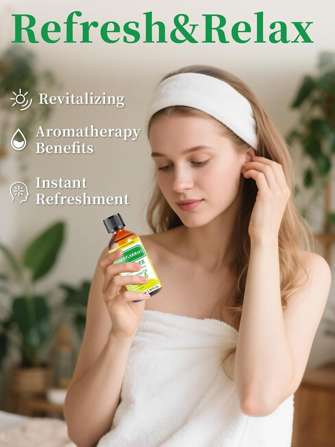 FORSYLVANEST Tea Tree Essential Oil 3.38FL Oz/100Ml, Therapeutic-Grade Aromatherapy Tea Tree Oil in Glass Bottle, 100% Pure and Natural for Diffusers Skin, Hair, Toenail Fungus image number 4