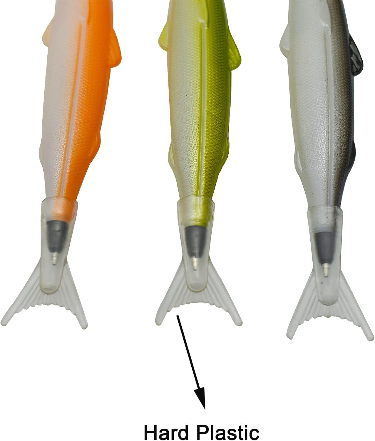 Maydahui 6PCS Fish Ballpoint Pen Creative Novelty Pens Simulation Model Black Ink for School Office Girls Fishing Enthusiast image number 1