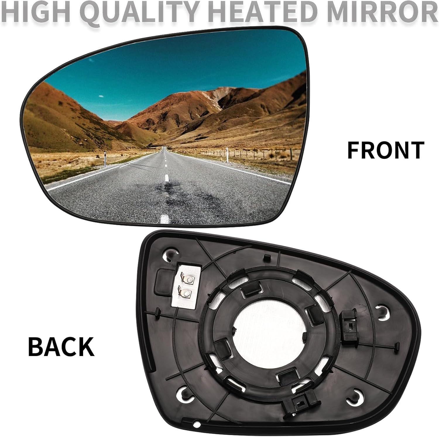 LOIYLLEN Left Side Mirror Replacement for Kia Optima 2011 2012 2013 2014 2015 - Left Side Mirror Glass, Rear View Mirrors Glass with Power Heated image number 1
