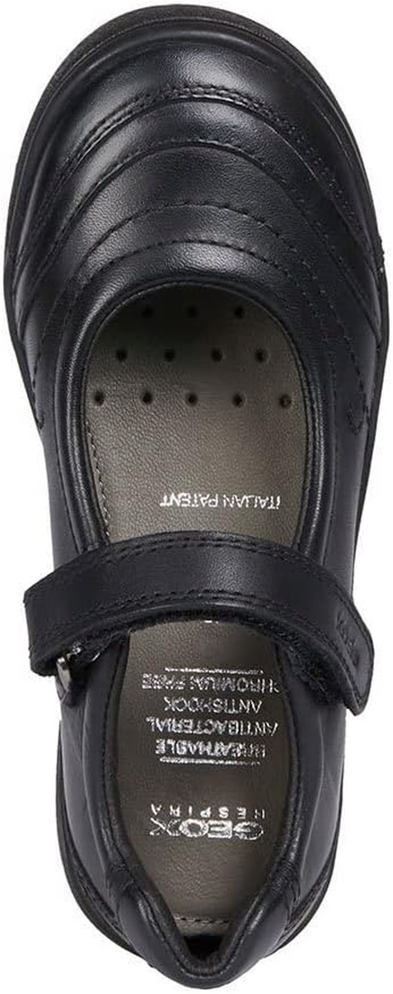 GEOX Girls&rsquo; J HADRIEL Ankle Strap Ballet Flats, Black (Black C9999)