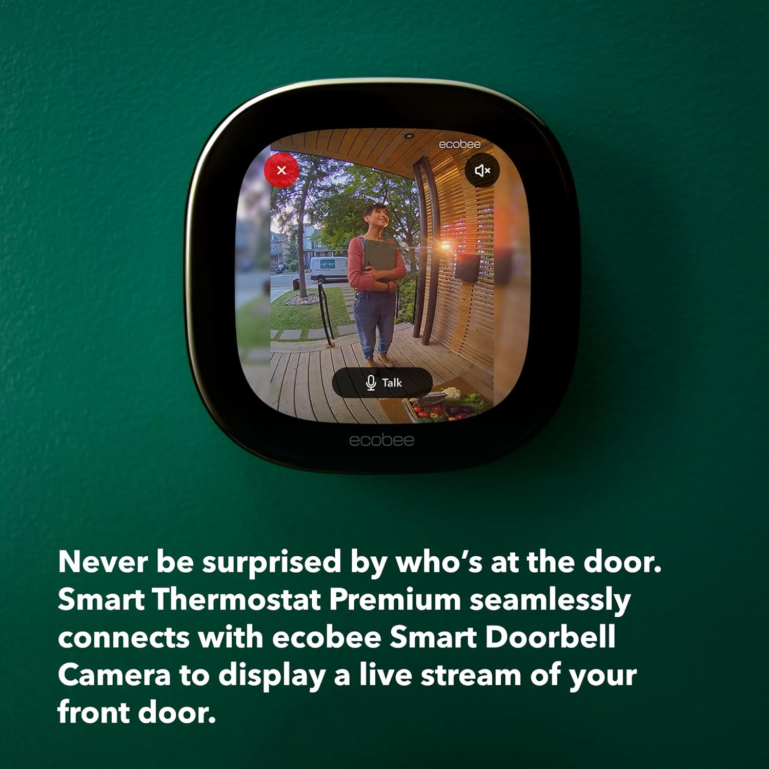 New 2022! Ecobee Smart Thermostat Premium with Siri and Alexa and Built in Air Quality Monitor and Smart Sensor image number 1