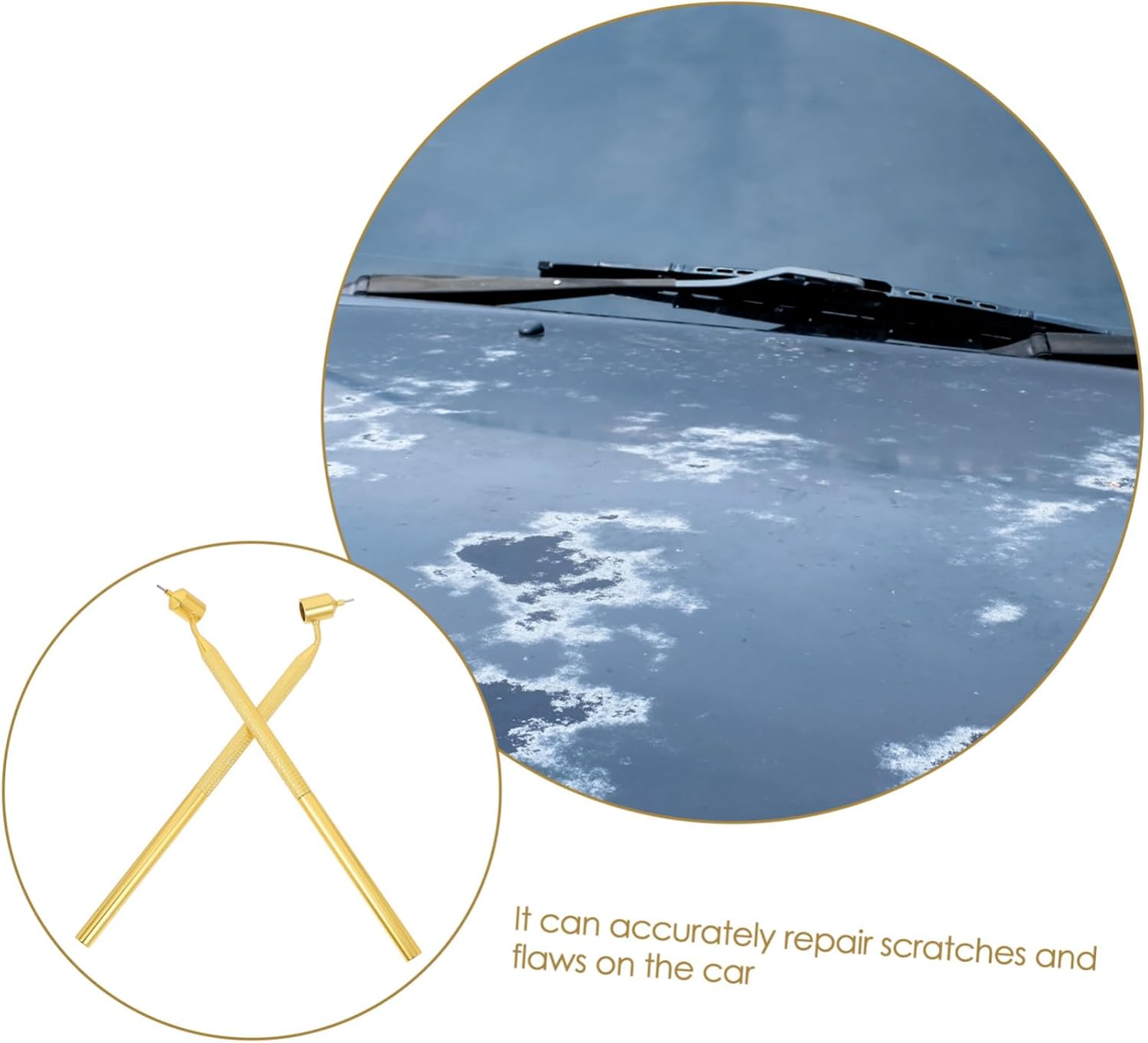 Angoily 2Pcs Refillable Touchup Paint Pen Slanting Tip for Precise Detail Work for Rock Chips and Scratch Repair Ergonomic Design for Efficient Application image number 6