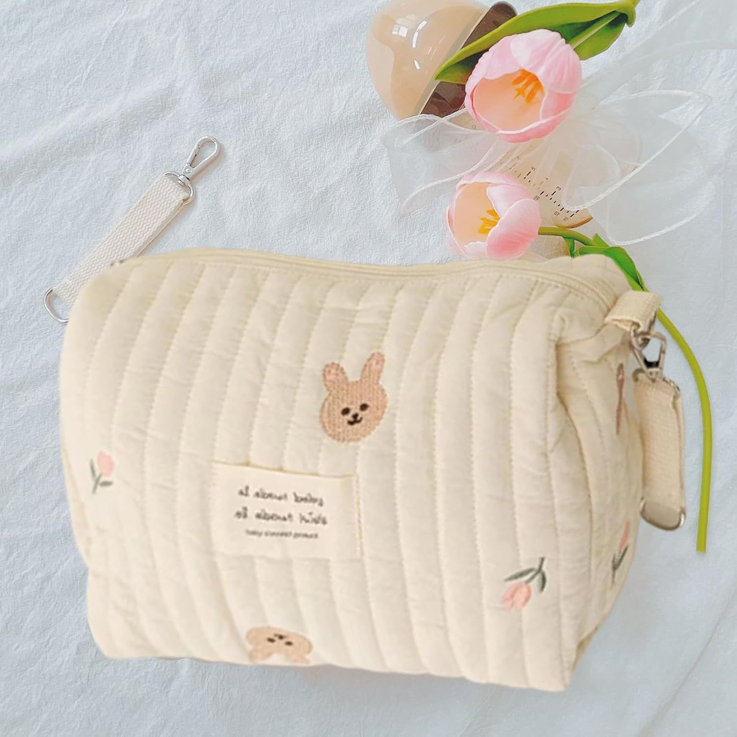 Toddler Diaper Bag Organizer &ndash; Spacious Portable Storage Pouch for Nappies, Baby Stroller Hanging Accessory for Travel, Outdoor Walks, Shopping, Daily