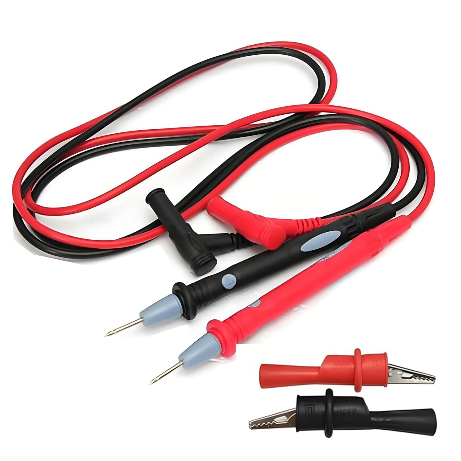 1Pair 1000V 20A Digital Multimeter Multi Meter Test Lead Pen Cable with 2PCS Crocodile Clips image number 6