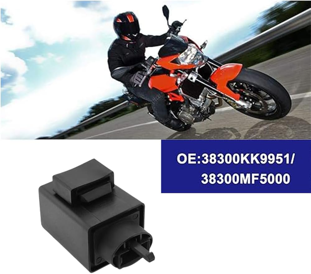 Indicator Flasher Relay 3 Pin Compatible with Honda CRF300L VTR1000F Fast Flash Fix 38300KK9951 Motorcycle Turn Signal Accessories image number 5