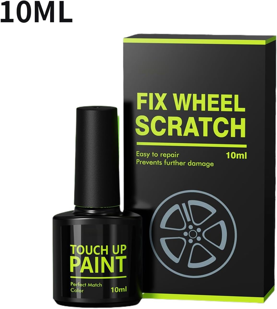 Wheel Scratch Repair Kit for Curb Rash - 10Ml Waterproof Rust Proof Auto Accessory - Car Paint Repair,For Home Professional Automotive Vehicle Maintenance Detailing Auto Supplies image number 3