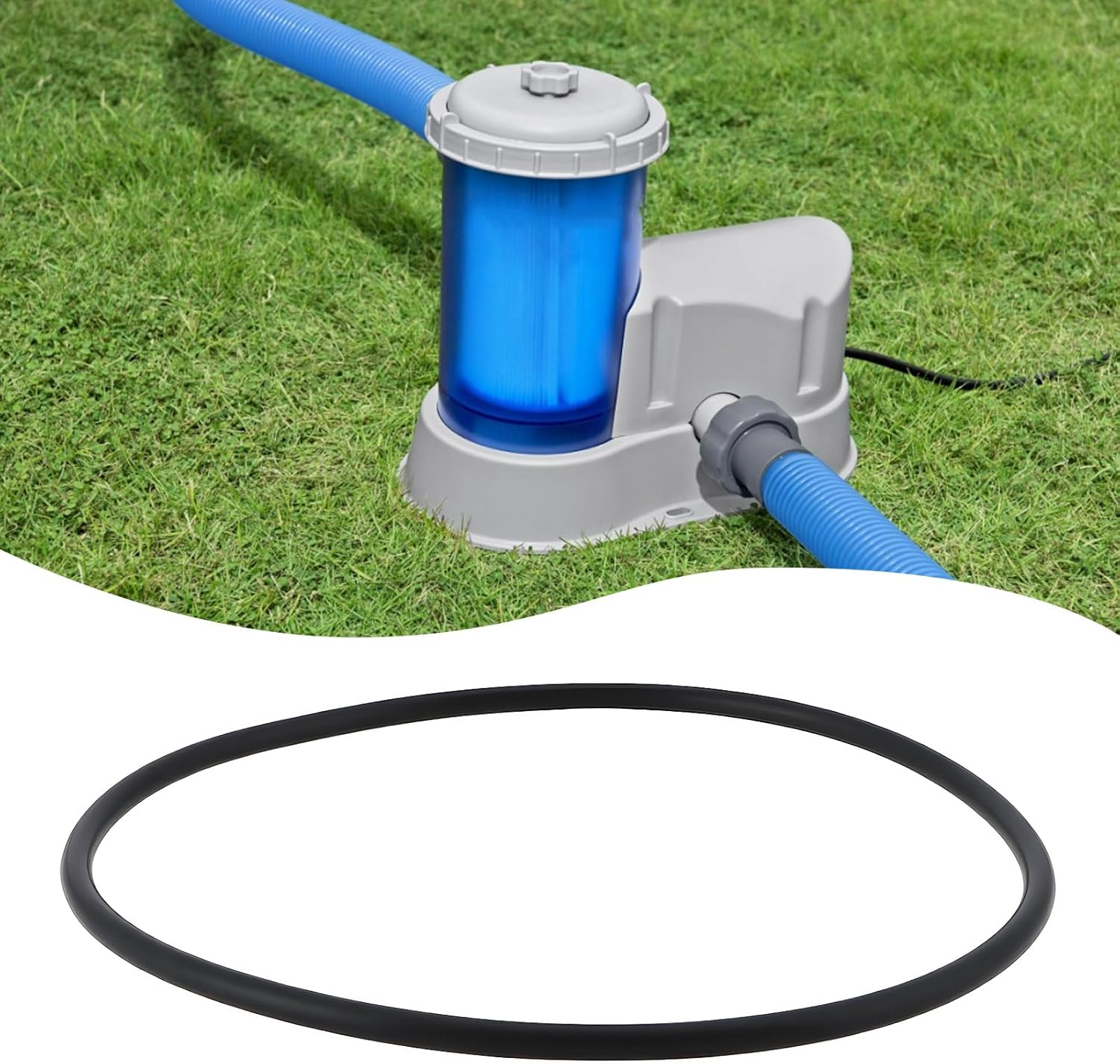 2Pcs Pool Sand Filter Systems Filter Upper Seal 13.8 Cm Compatible with Flowclear Sand Filter Systems image number 6
