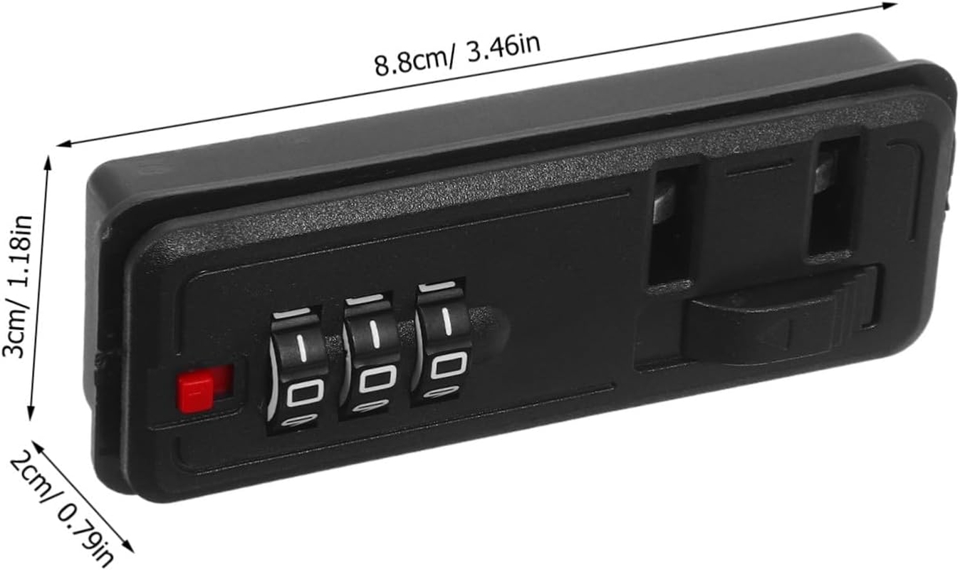 TEMPNAP Digits Combination Zipper Lock for Suitcases Backpacks Tool Cases Self-Setting Password Luggage Lock Replacement Stable Security for Travel and Business image number 4