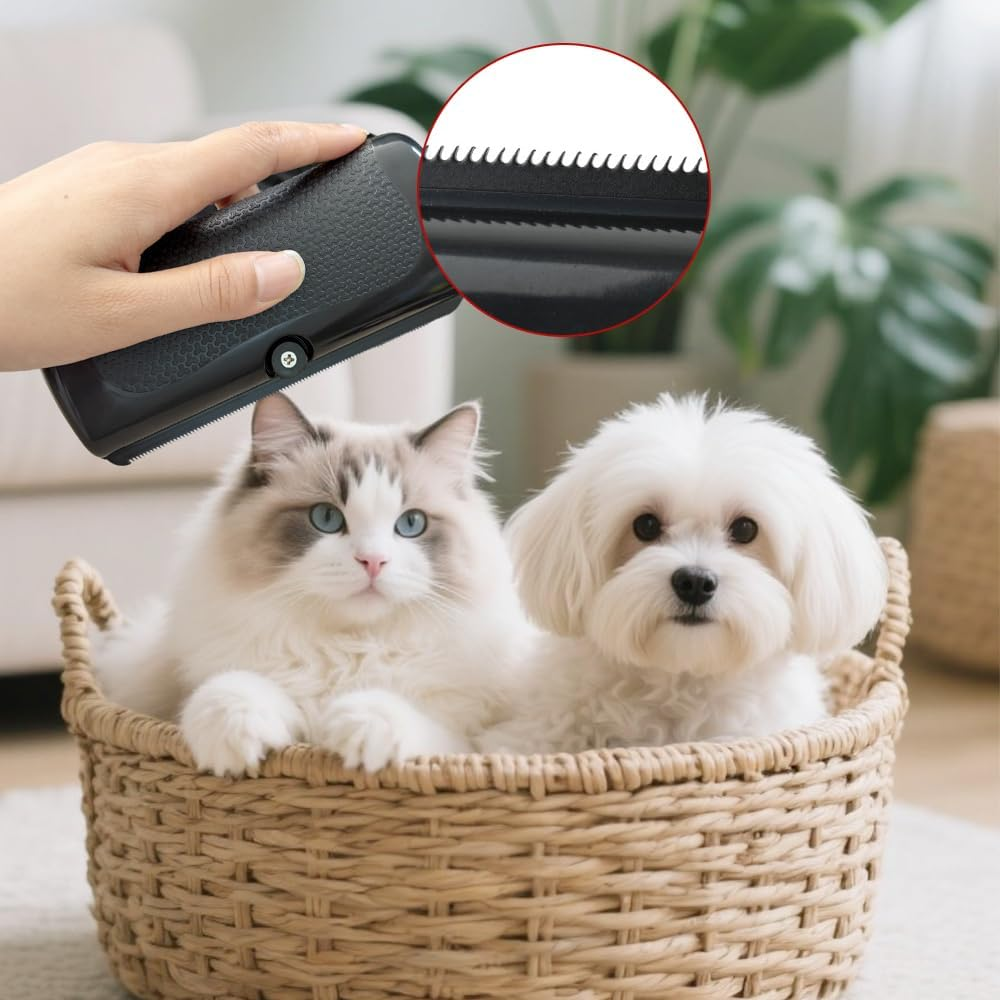 Horuili Hair Brush for Dogs and Cats - Grooming Brush, Pet Grooming Brush, Comb for Long/Short Hair, Removes Loose Hair, Cleaning Pet Accessories image number 3