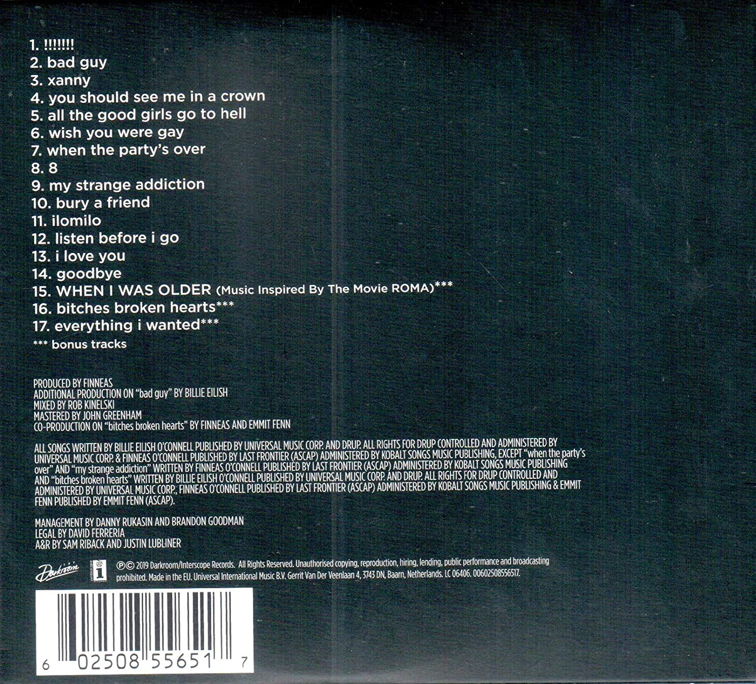 WHEN WE ALL FALL ASLEEP, WHERE DO WE GO? (International Deluxe Edition) image number 1