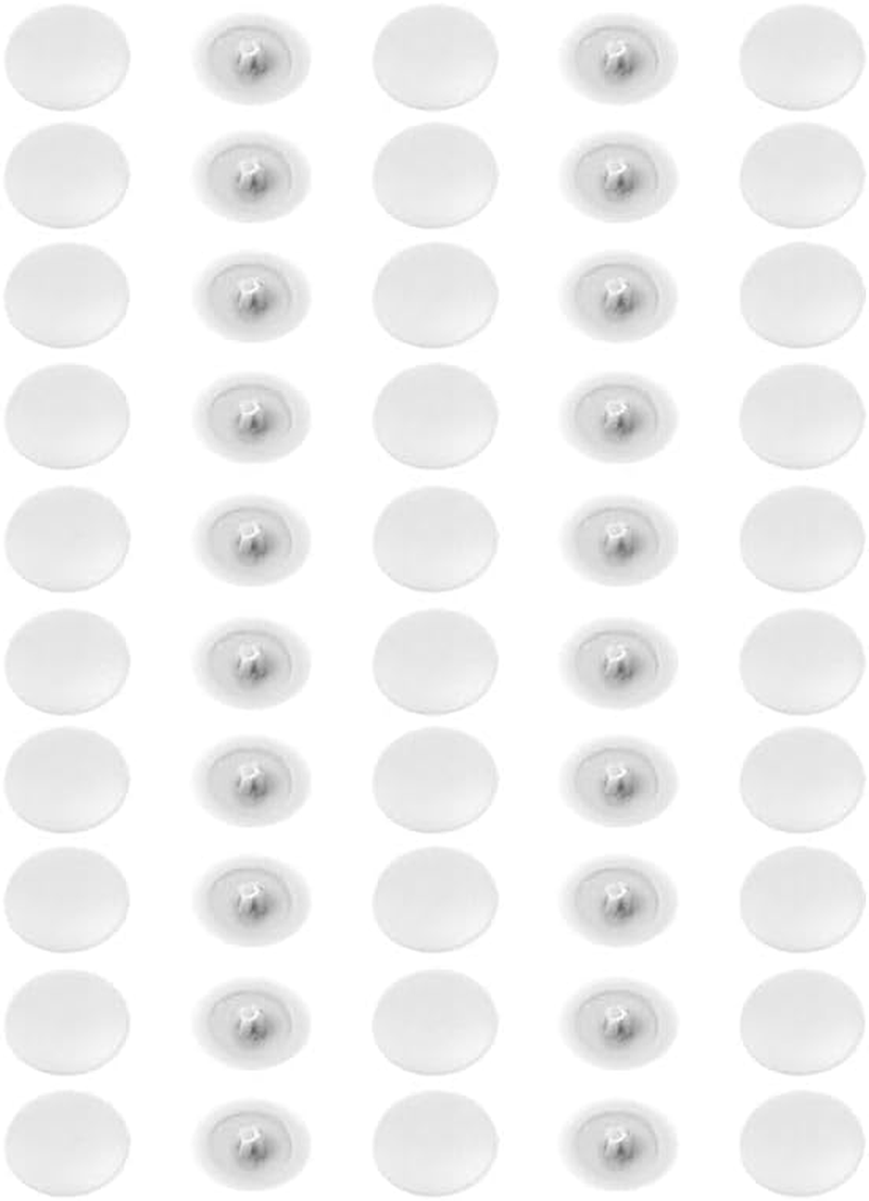 50PCS Coffee Cross Head Screw Cover Caps, 12Mm Plastic Hinge Screw Hole Dust Proof Snap in Decorative Caps Suitable for Furniture Wardrobes Blinds Cabinets, Coffee image number 2