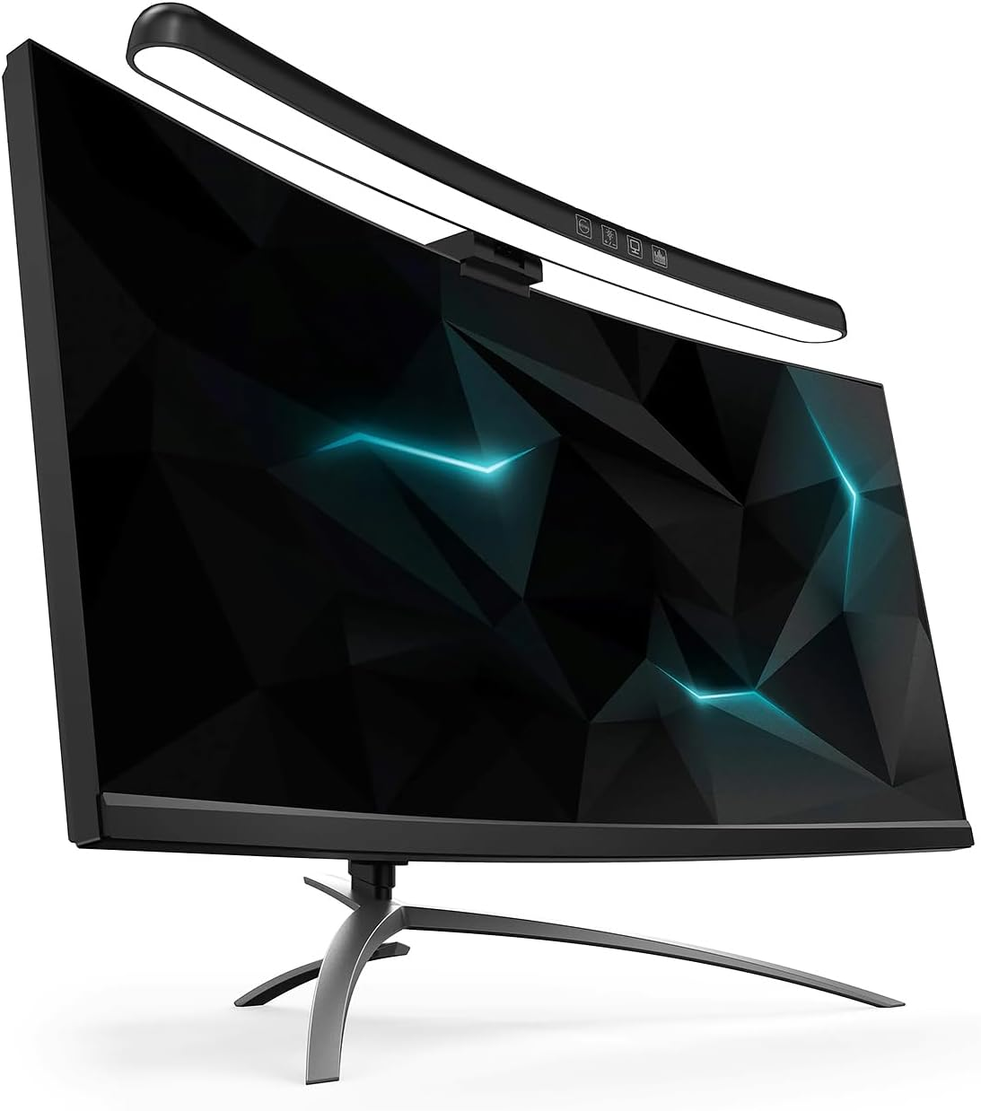 Computer Monitor Lamp, Screen Monitor Light Bar for Eye Caring, USB Reading LED Task Lamp with Touch Control Dimming, No Glare, Monitor Light Bar for Curved Monitors, Space Saving image number 1