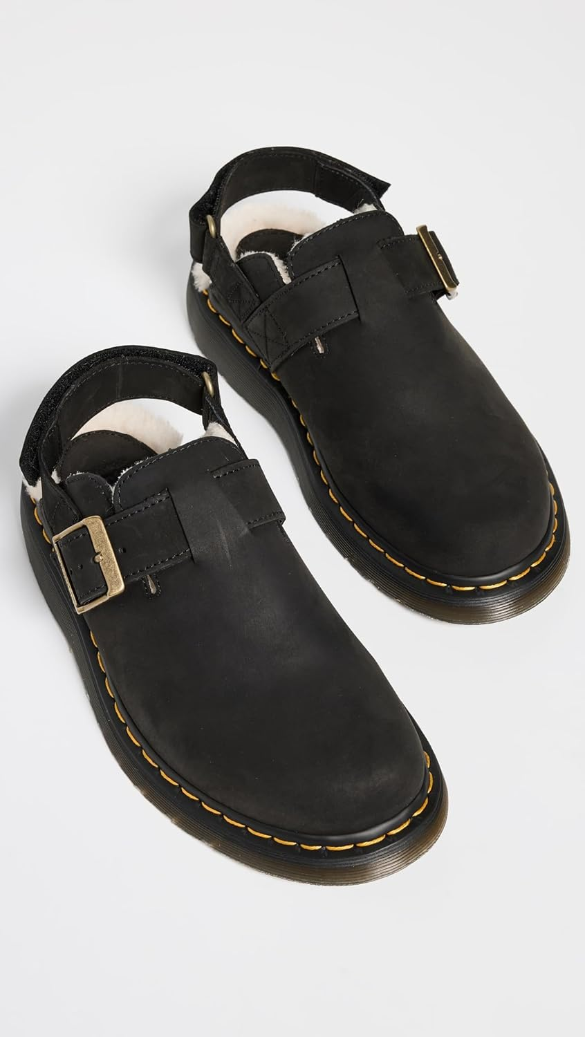 Dr. Martens Jorge II Black Leather Mules, UK Size: image number 3