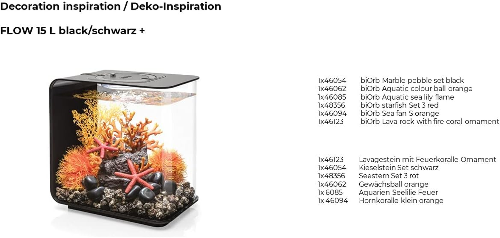 Biorb 46085.0 Aquatic Sea Lily Orange Aquariums image number 5