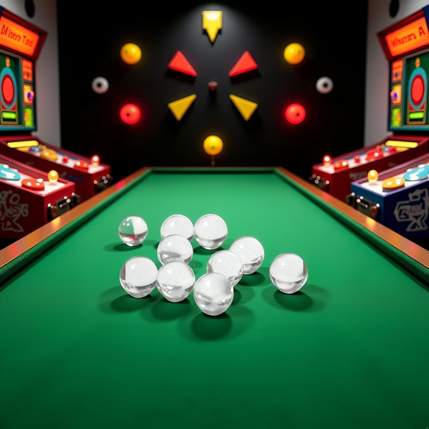 20 Pcs 10Mm Clear Glass Marbles Solid Marble Beads Marbles Games Bouncing Ball Pinball Machine for Vase Fish Tank Filler Home Decor, Dice and Marble Games, Sports and Outdoor Play image number 1