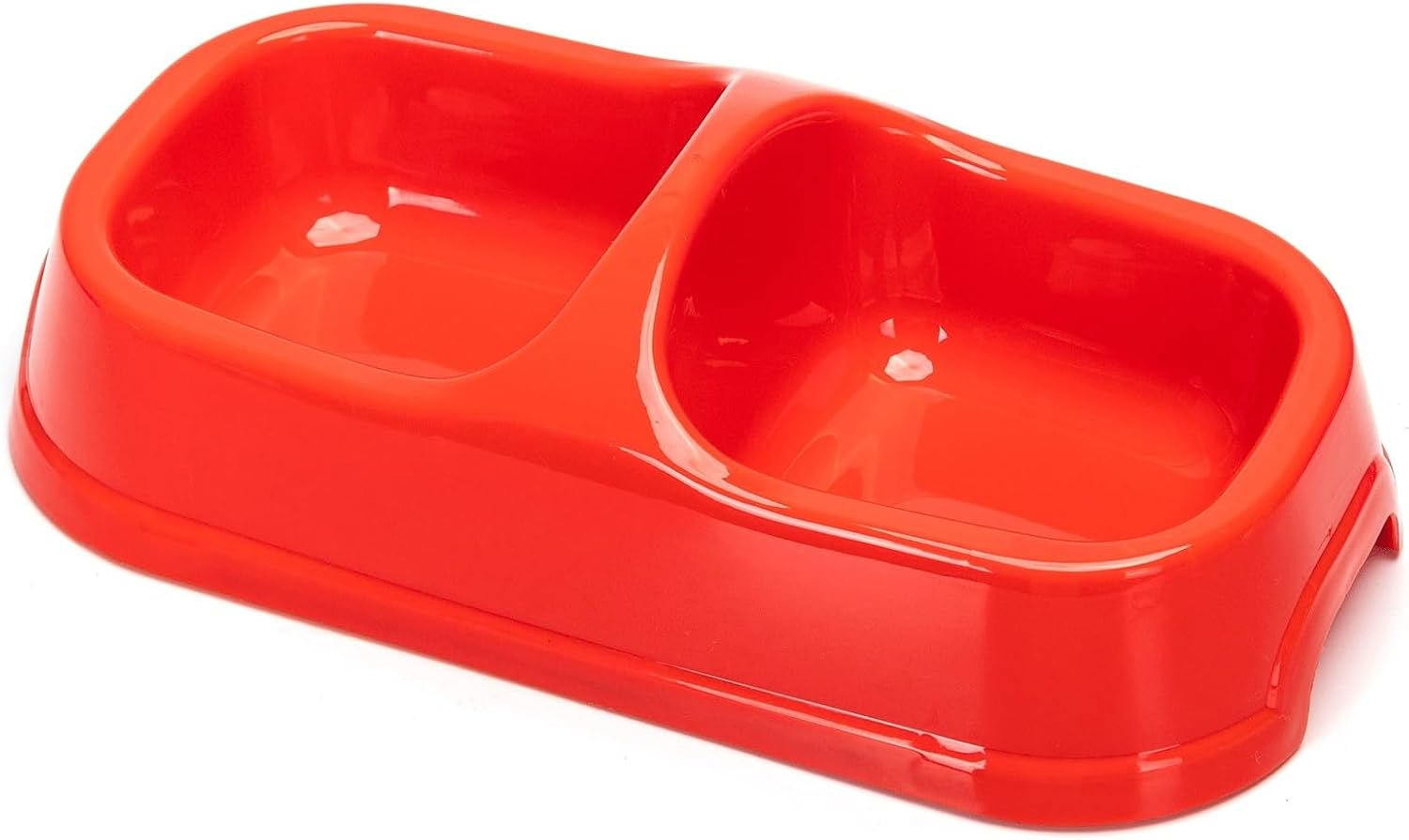 Double Pet Bowl, Stainless Steel Design & Non Slip Pet Bowl Ideal for Dog and Cat Food and Hydration image number 1