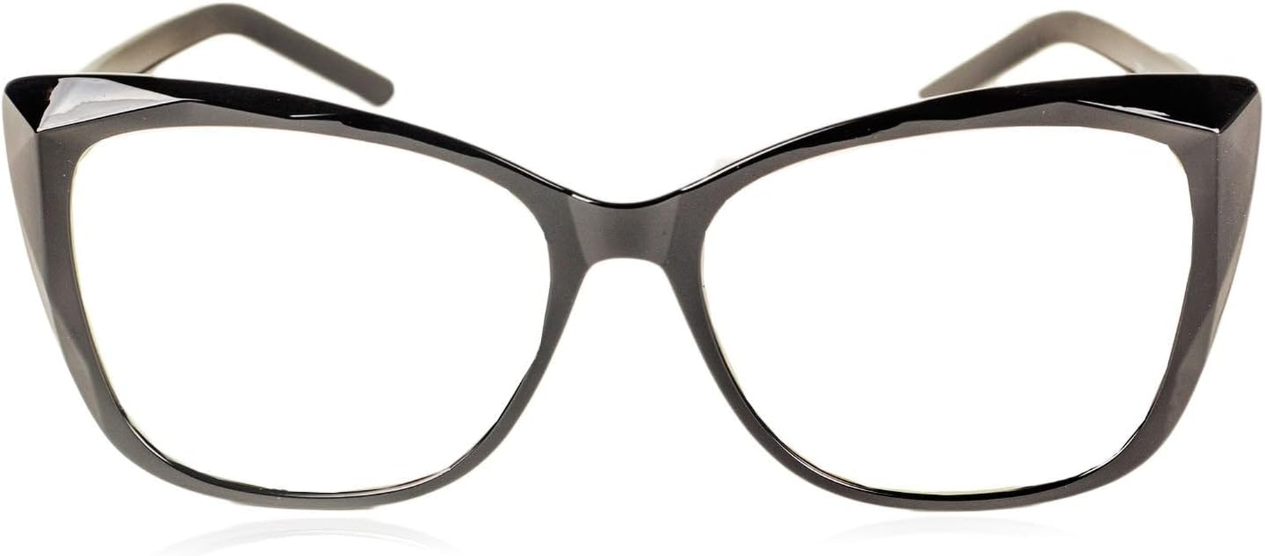 Ib-Ip Women'S Classic Black Leopard Cat Eye Glasses Ladies Clear Lens Eyeglasses