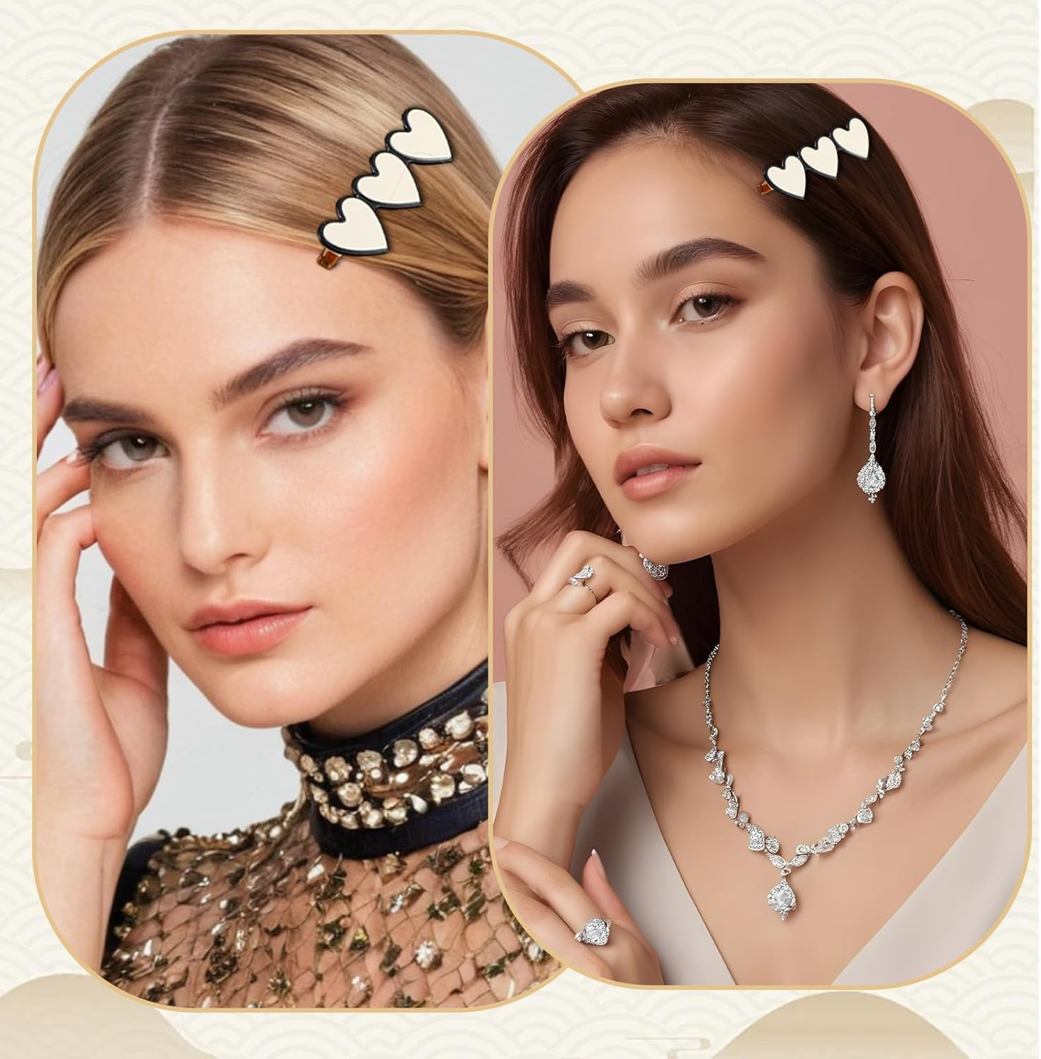 Ymapinc 18 Pcs Small No Bend Hair Clips for Women Thin, 2.6 Inch Black and White Checkered No Crease Snap Hair Barrettes for Thick Flat Claw Clips image number 1