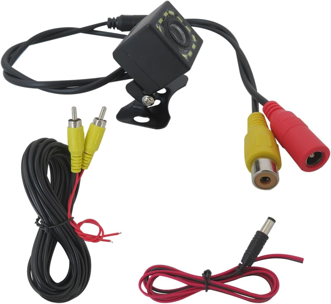 Lingsee Car Backup Camera, Waterproof HD 12 LED Night Vision Rear View Camera, 170&deg; Wide View Angle Long License Plate Frame Camera, Universal for Cars, SUV, Trucks, RV image number 4